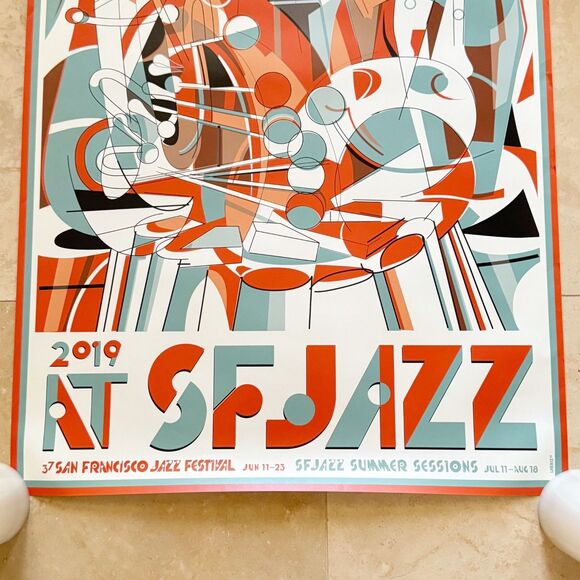 37th Annual San Francisco Jazz Summer Festival 2019 Concert Poster Lewis Heriz - Picture 4 of 11